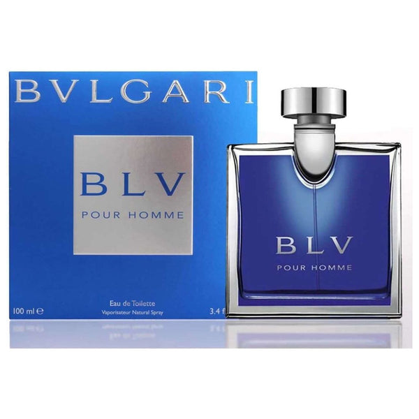 Bvlgari Men's BLV Pour Homme EDT Spray,Blue,3.4 oz Scent