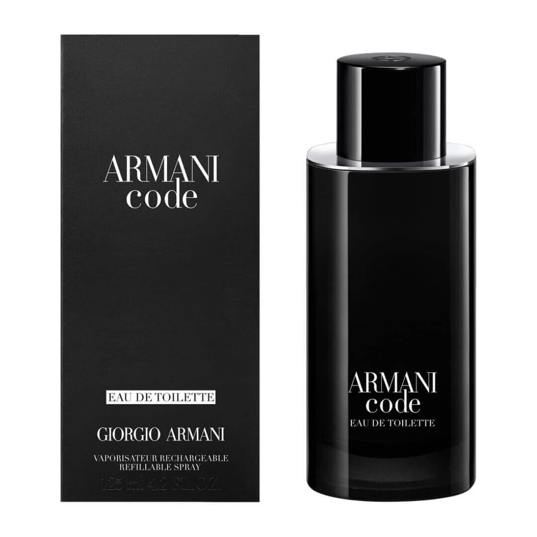 Armani Code refillable by Giorgio Armani cologne for men EDT 4.2 oz