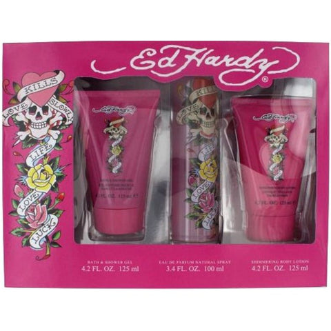 Amazon.com : Ed Hardy Men's 3-piece Gift Set : Eau De Toilettes : Beauty &  Personal Care
