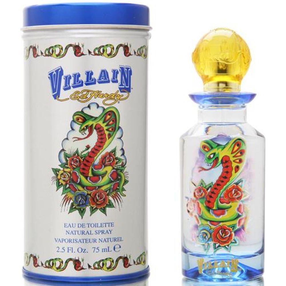 Ed Hardy Villain by Christian Audigier cologne for men EDT 2.5 oz New